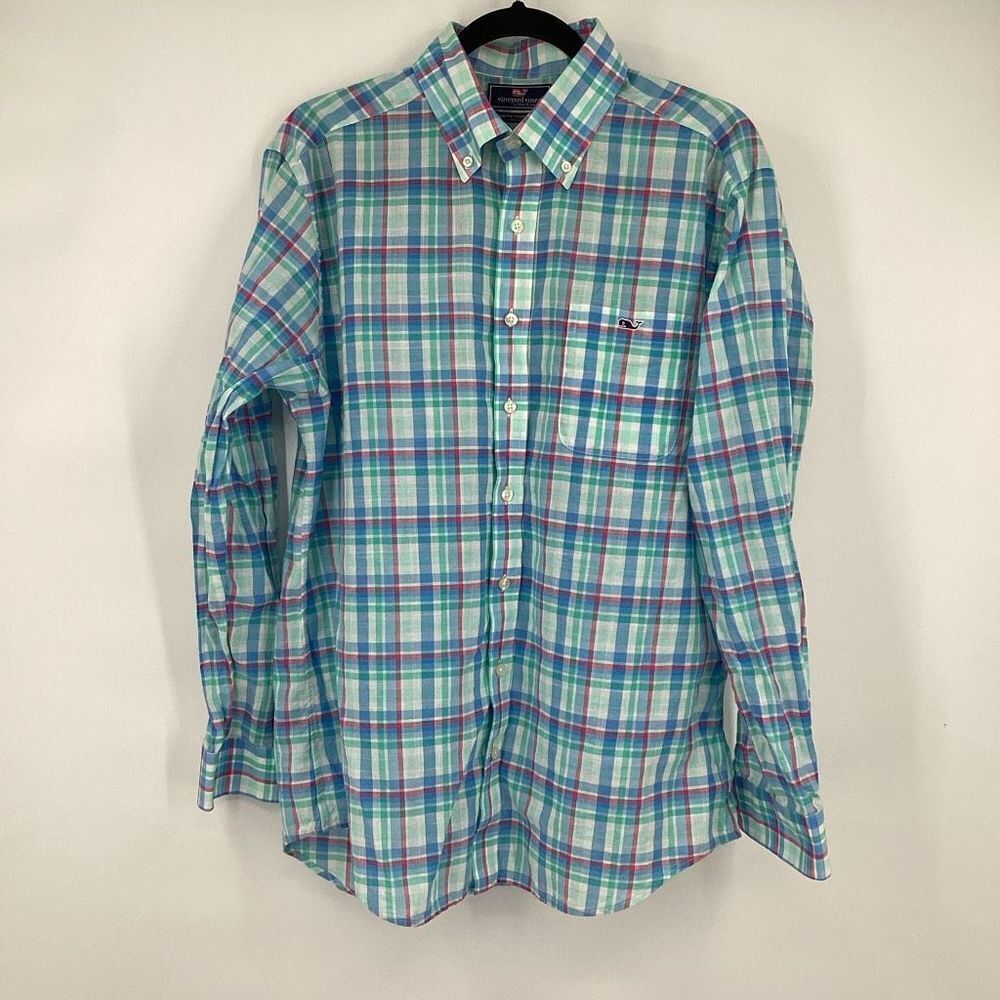 Mens Vineyard Vines 100% Cotton Slim Fit Tucker Button down Shirt